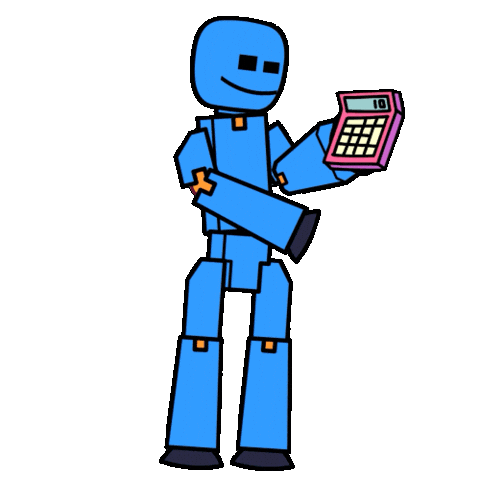 Sticker Calculating Sticker by Stikbot