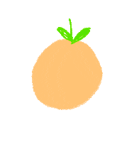 Fun Orange Sticker by Paola Hibiki