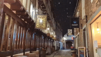 Snowflakes Fall in Shrewsbury as Cold Weather Eases