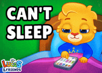 I Cant Sleep Wide Awake GIF by Lucas and Friends by RV AppStudios