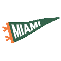 University Of Miami Football Sticker by UMAdmission