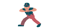 baseball strike out Sticker by Percolate Galactic