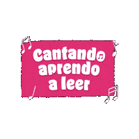 Logo Leer Sticker by Cantando Aprendo a Hablar