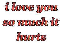 I Love You So Much Sticker by Alissandra