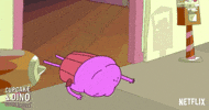 dinosaur cupcake GIF by NETFLIX