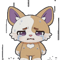 Sad Cat Sticker by Debellum
