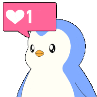 Social Media Love Sticker by Pudgy Penguins