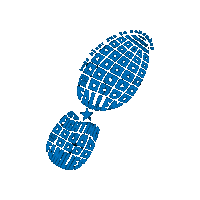 Run Go Blue Sticker by wear blue