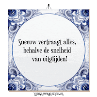 Winter Humor Sticker by Tegelspreuken.nl