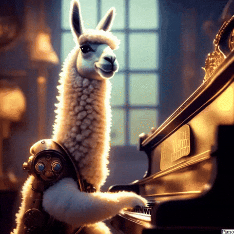 Cats Piano GIF by Gallery.fm