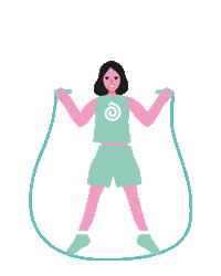 Jump Rope Sticker by Cocofloss