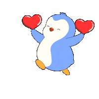 Happy I Love You Sticker by Pudgy Penguins