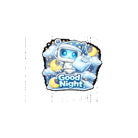 Sleepy Good Night Sticker by Digi 995
