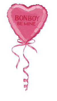 bonboyco be mine dog collar heart balloon giagif Sticker