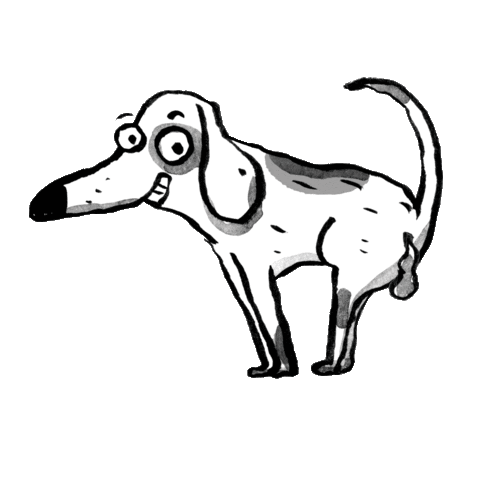 TineSchulz giphyupload dog poop huckepack Sticker