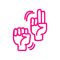 Doof Gebarentaal Sticker by HandicapNL