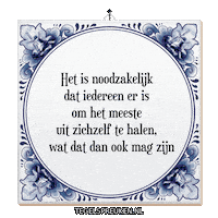 Humor Focus Sticker by Tegelspreuken.nl