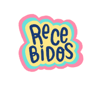 lettering recebidos Sticker