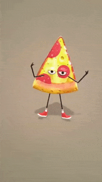 donnathomas-rodgers dancing pizza cheese oof GIF