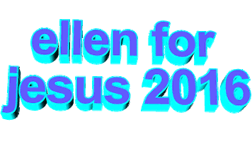 jesus ellen Sticker by AnimatedText