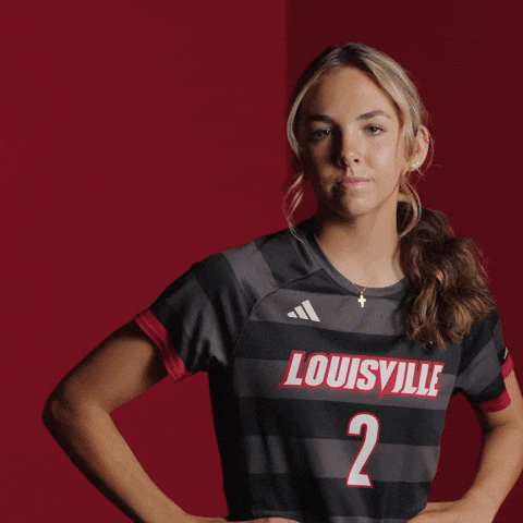 Womens Soccer Go Cards GIF by Louisville Cardinals