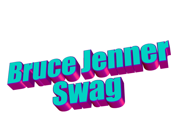 bruce jenner Sticker by AnimatedText