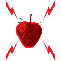 Fruit Strawberry Sticker by Lil Diamond