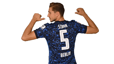 Niklas Stark Facepalm Sticker by Hertha BSC