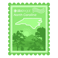 North Carolina Letter Sticker by ABCLegal