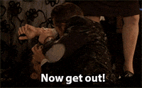 Smash Get Out GIF