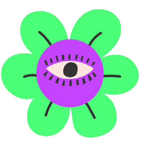 ghmza giphyupload flower fish eye Sticker