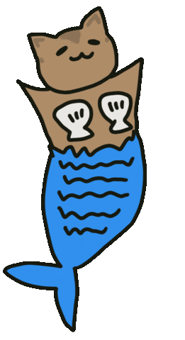 Sugar Glider Mermaid Sticker