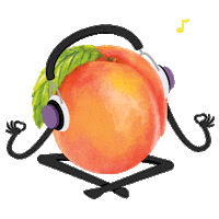 peach two good Sticker by Two Good Yogurt