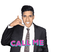 Call Me Sticker by Michael Duggal