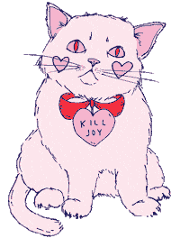 cat feminist Sticker by Ambivalently Yours