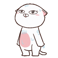 Rainy Day Cat Sticker