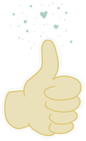 Top Thumbs Up Sticker by zartmintdesign