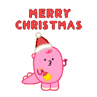 Merry Christmas Happy Holidays Sticker by DINOSALLY