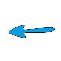 Look Here Arrow Sticker by Luigi Segre