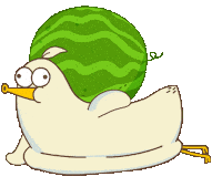 Chicken Watermelon Sticker by BadTimeStories