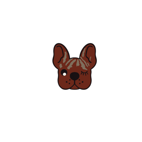 frenchiefriendsbrand giphyupload frenchie frenchie friends frenchie friends brand Sticker