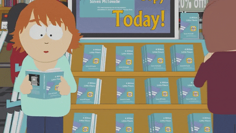 books buying GIF by South Park 