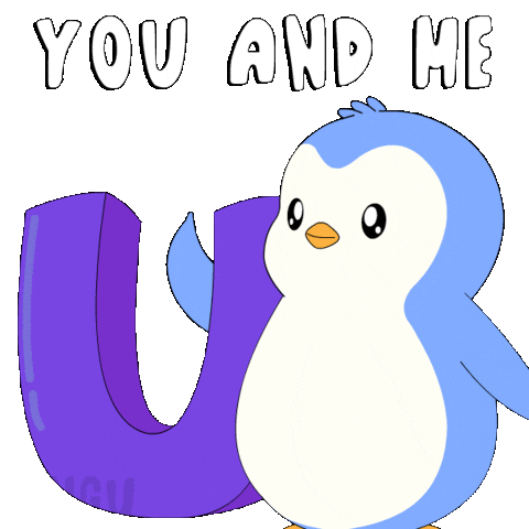 You And Me Team Sticker by Pudgy Penguins