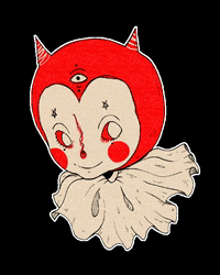 melancolinie happy party eyes devil GIF