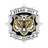 madebyjames bear roar noise unique Sticker
