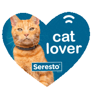 I Love Cat Sticker by Seresto_ES