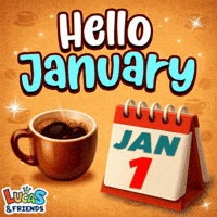 New Year Hello GIF by Lucas and Friends by RV AppStudios