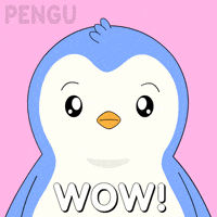 Penguin Wow GIF by Pudgy Penguins