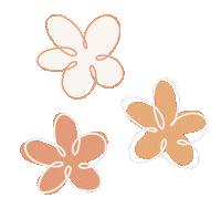 Orange Flowers Sticker by Protea Zero Waste