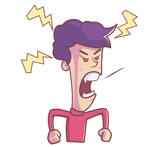tabschool angry school laughing thumbs up Sticker